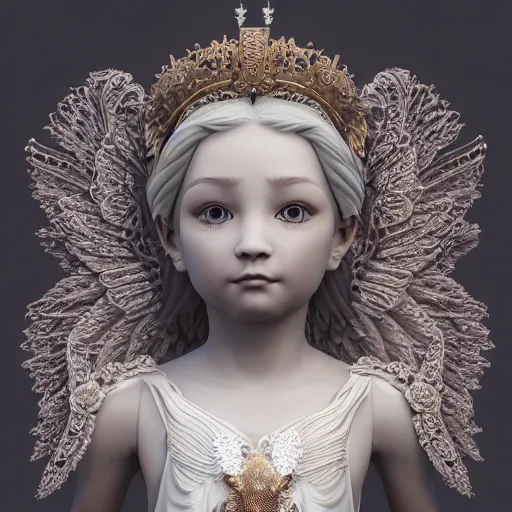 Prompt: gorgeous angelic princess, ornate 4 k intricate detailed octane render