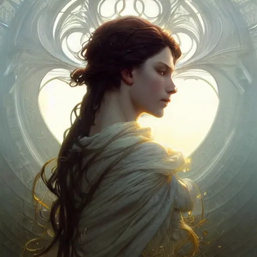 Image similar to pure love is patient love is kind ; ultra realistic, concept art, intricate details, eerie, haunting, highly detailed, photorealistic, octane render, 8 k, unreal engine. art by artgerm and greg rutkowski and charlie bowater and magali villeneuve and alphonse mucha