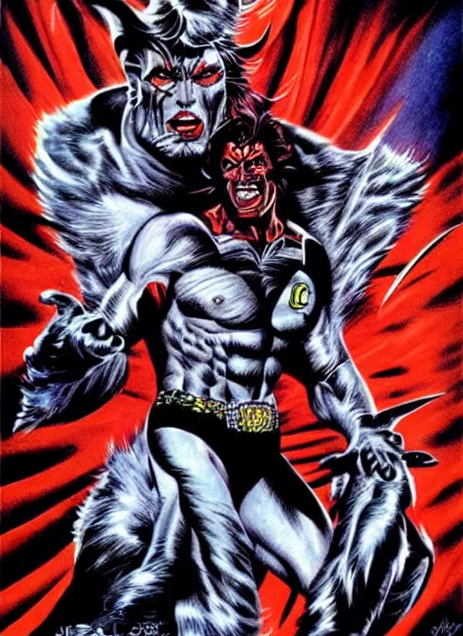 Image similar to dc lobo movie poster art by jim warren