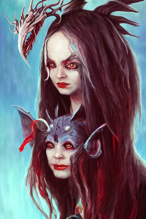 Prompt: portrait of a predator, american mcgee's alice, sharp focus, artstation, trending, by julie dillon, luis melo, tyler miles lockett, lei jin, hong lei, ken wong, adam narozanski, joy ang