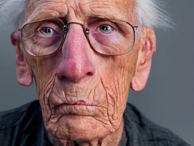 Image similar to A colored colorized real photograph of Jerma985 as an elderly guy, taken in the early 2020s, taken on a 2010s Camera, realistic, hyperrealistic, very realistic, very very realistic, highly detailed, very detailed, extremely detailed, detailed, digital art, trending on artstation, headshot and bodyshot, detailed face, very detailed face, very detailed face, real, real world, in real life, realism, HD Quality, 8k resolution, intricate details, colorized photograph, colorized photon