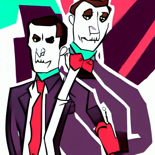 Image similar to american psycho in the steven universe art style