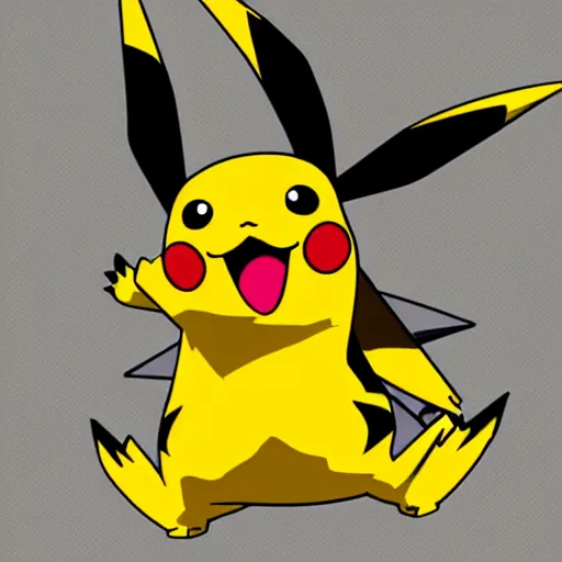 Prompt: Pikachu wearing charizard skin addicted to heroin