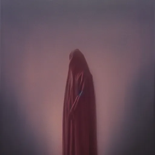 Prompt: Haunting horror portrait of a vampire by Zdzisław Beksiński, atmospheric, vibrant colors, volumetric lighting, cinematic, intricate detail, trending on artstation, cgsociety 4k