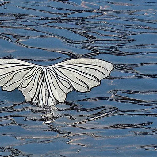 Image similar to wings made of water