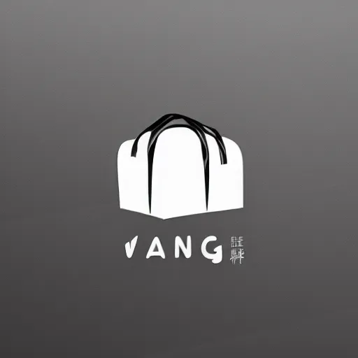 Image similar to minimalist imagotype logotype design for plastic bag factory called wang that represents high quality and efficiency, 3 d vector, fresh cool colors, trending on behance