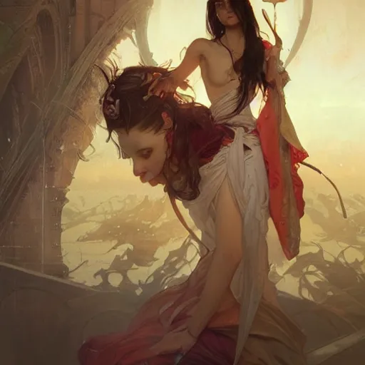 Prompt: how does it feel to fall in love, highly detailed, digital painting, cgsociety , concept art, sharp focus, illustration, art by artgerm and greg rutkowski and alphonse mucha