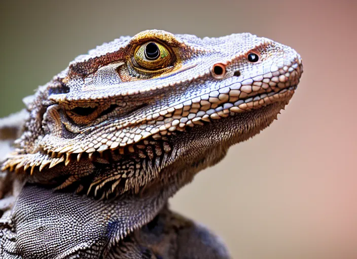 Image similar to dslr portrait still of a bearded dragon wearing a tophat, 8 k 8 5 mm f 1. 4