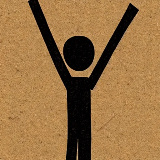 Image similar to a realistic stickman