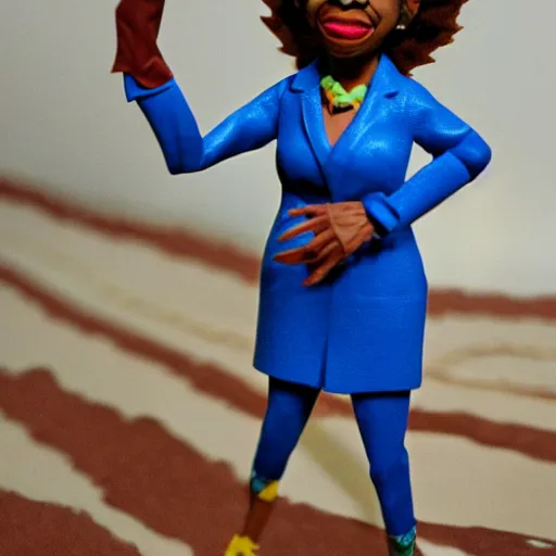 Image similar to maya angelou cosplay elaine brown, stop motion vinyl action figure, plastic, toy, butcher billy style