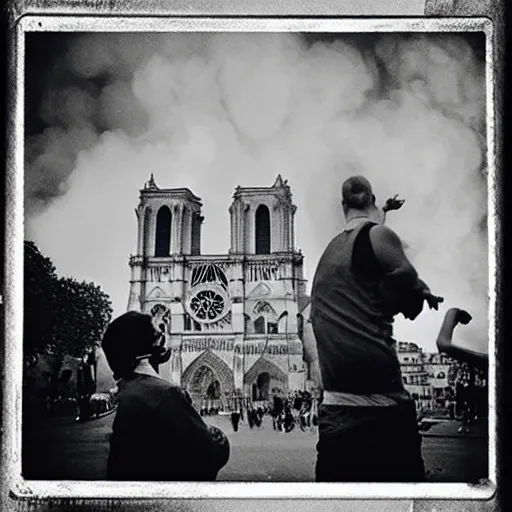 Image similar to “minions laughing after burning down the Notre dame”