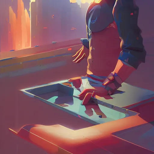 Image similar to hero world rockoa €™ s modern life, behance hd by jesper ejsing, by rhads, makoto shinkai and lois van baarle, ilya kuvshinov, rossdraws global illumination