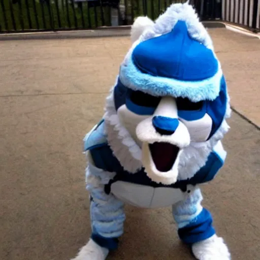 Image similar to Captain Rex wearing a furry costume photo