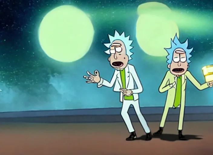 Image similar to real life film still of rick sanchez and mortimer in the new scifi movie 4 k,,,,,,,,,,,,,,,,,,,,,,,,,,,,,,,,,,,,,,,,,,,,,,,, rick and morty