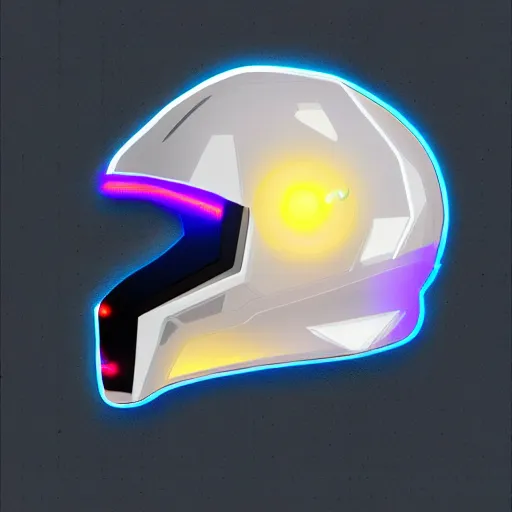 Image similar to cyberpunk helmet, concept art, a beak, artstation, glowing leds, high details, stickers