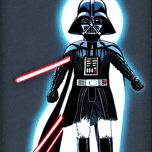 Image similar to Darth Vader in the style of Akira Toriyama. Manga. Extremely detailed. Beautiful. 4K. Award winning.