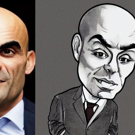 Image similar to A caricature of Alain Berset