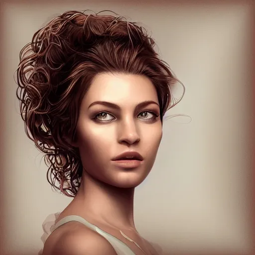 Image similar to Portrait of a most beautiful woman in the world, digital art, 4k, highly detailed