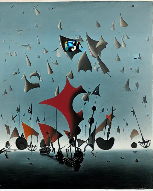 Image similar to Pirate invasion by Yves Tanguy