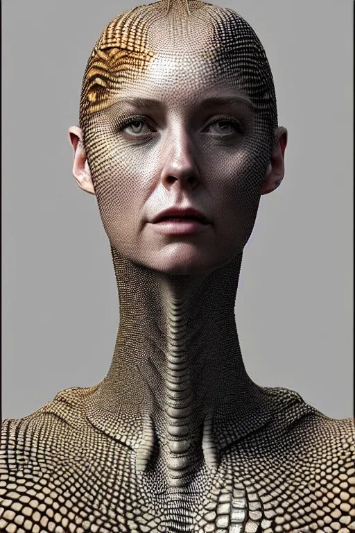 Prompt: epic professional digital art of female starship mechanic, short neck,, covered in reptilian scales, by leesha hannigan, iris van herpen, artstation, cgsociety, wlop, epic, much wow, much detail, gorgeous, detailed, masterpiece