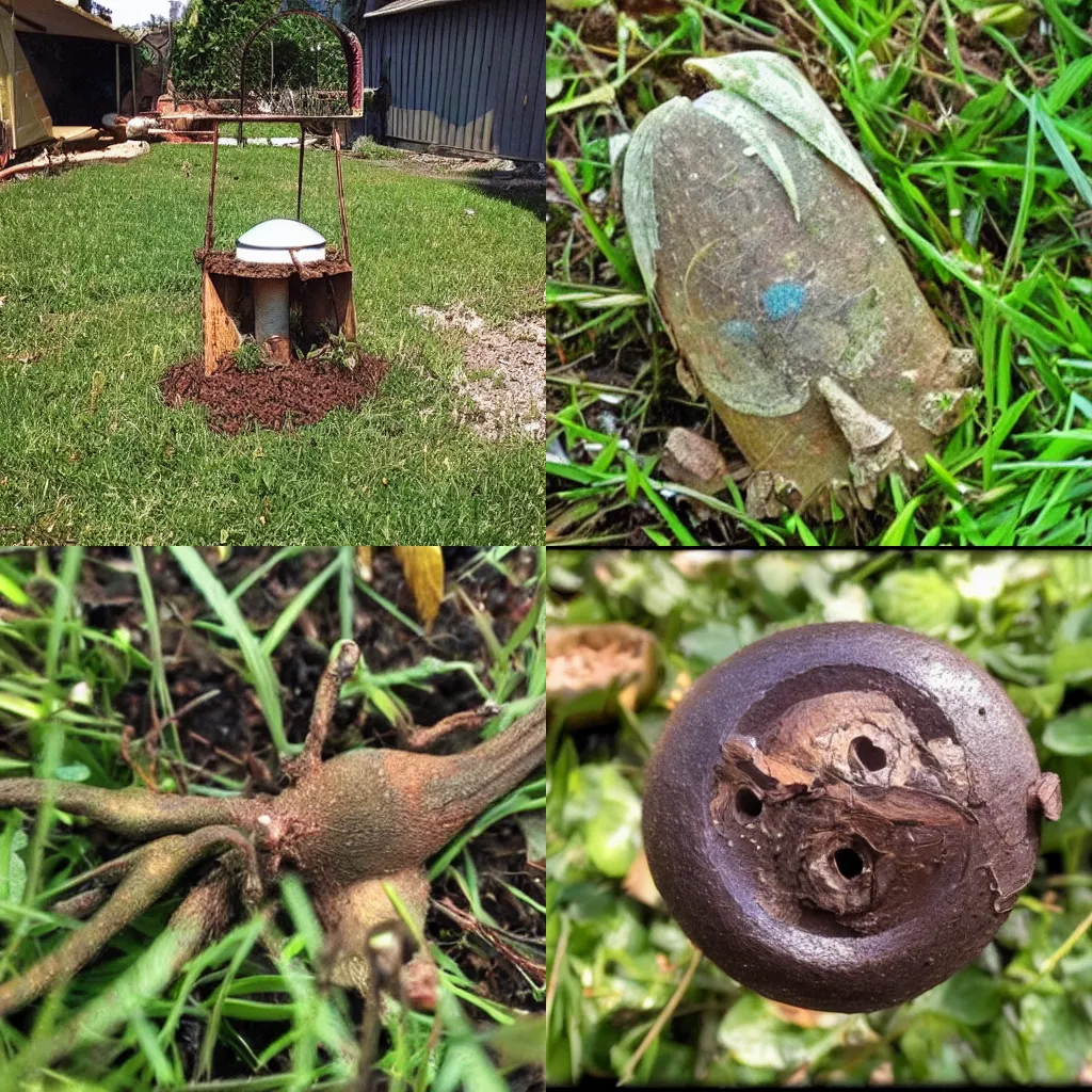 Prompt: hey! i found this in my backyard... does anyone who what it is?