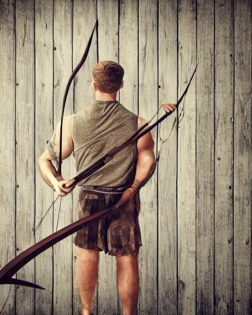 Image similar to man pointing his bow and arrow, photo, film, wallpaper