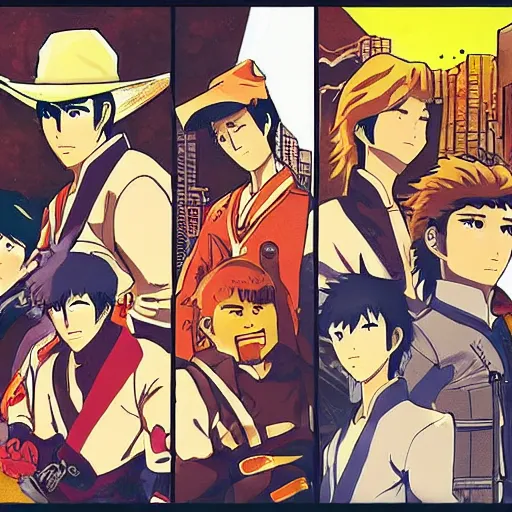 Prompt: the legend of korea in the style of cowboy bebop