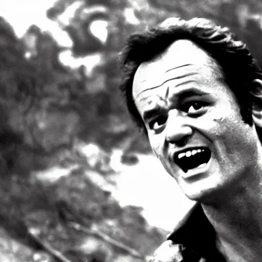 Image similar to bill murray in evil dead