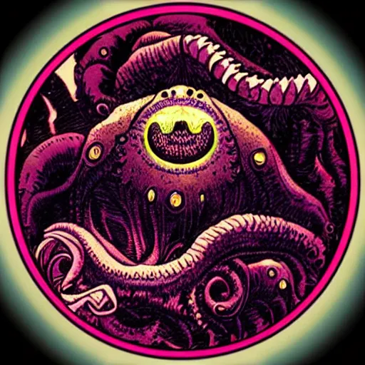 Prompt: fisheye lens of cthulhu