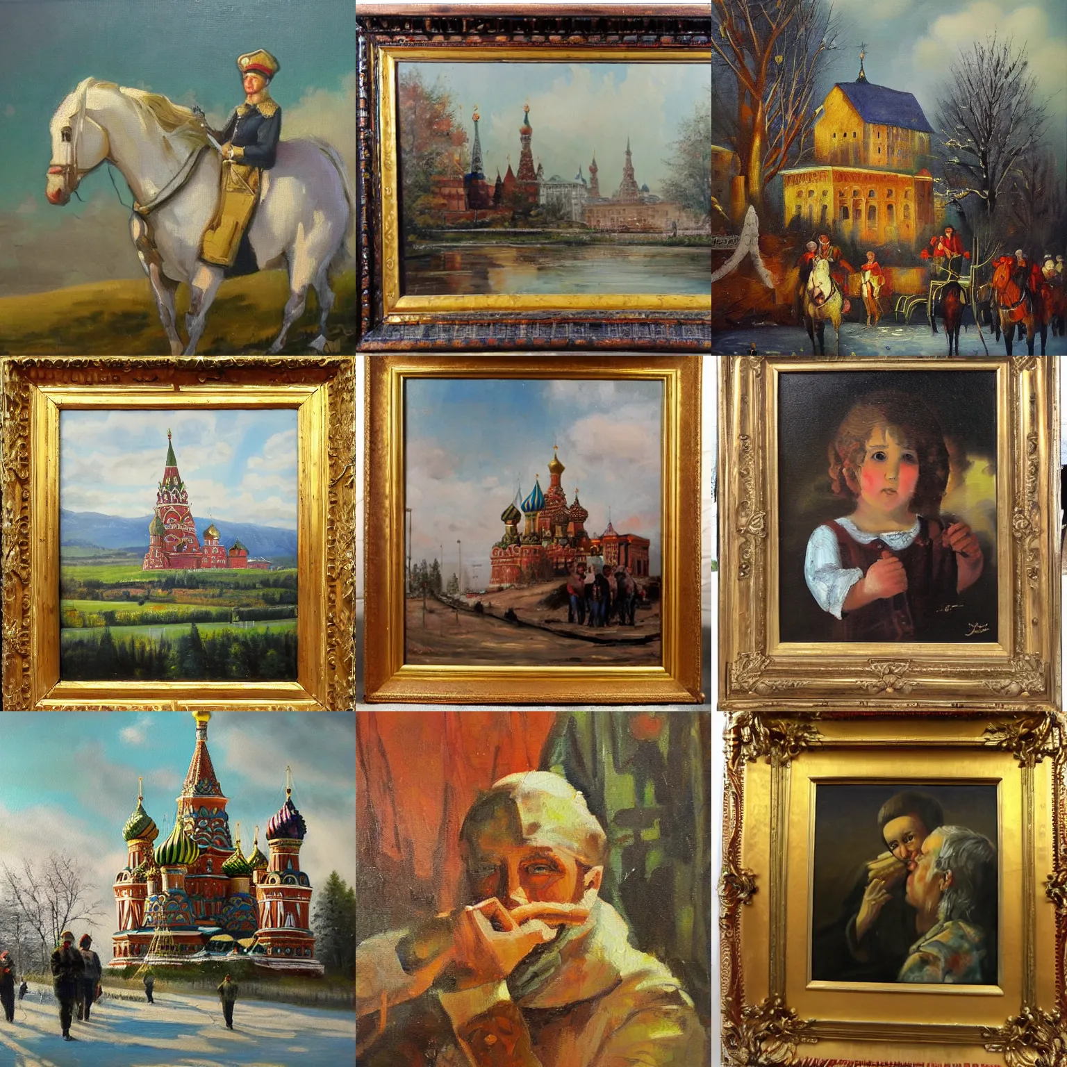 Prompt: russian oil painting