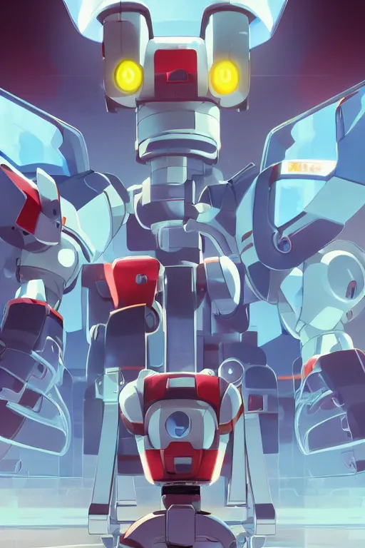 Image similar to metabots medabots medarotto medarot robot minimalist comics, behance hd by jesper ejsing, by rhads, makoto shinkai and lois van baarle, ilya kuvshinov, rossdraws global illumination ray tracing hdr radiating a glowing aura