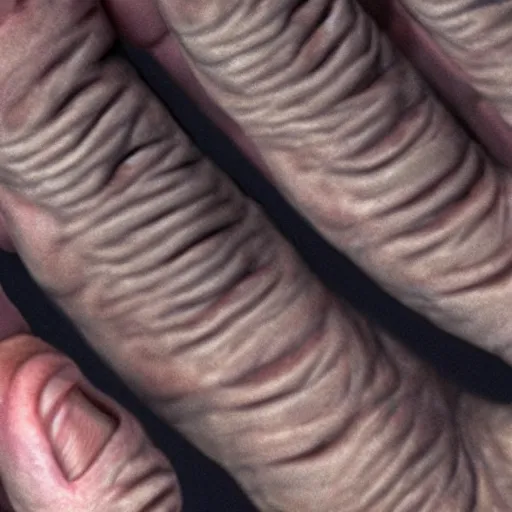 Prompt: highly detailed, photorealistic of human fingers, uhd, 8 k