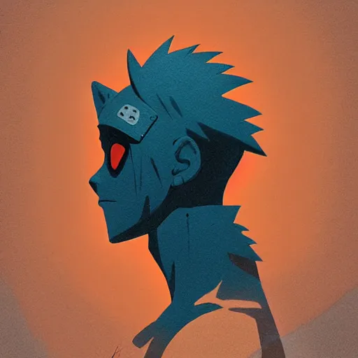 Image similar to face icon stylized minimalist naruto, loftis, cory behance hd by jesper ejsing, by rhads, makoto shinkai and lois van baarle, ilya kuvshinov, rossdraws global illumination