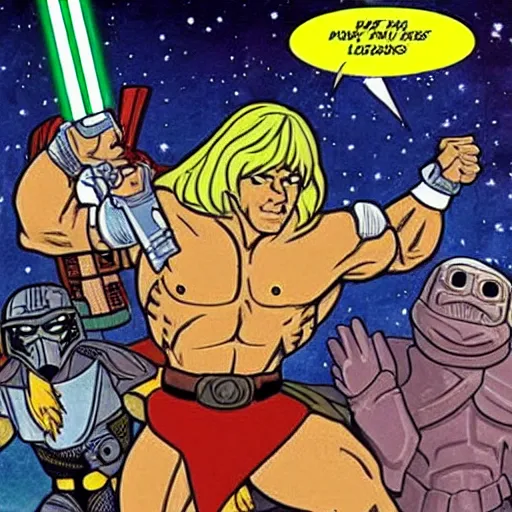 Image similar to he - man in a star wars scene