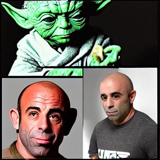 Image similar to joe rogan as yoda