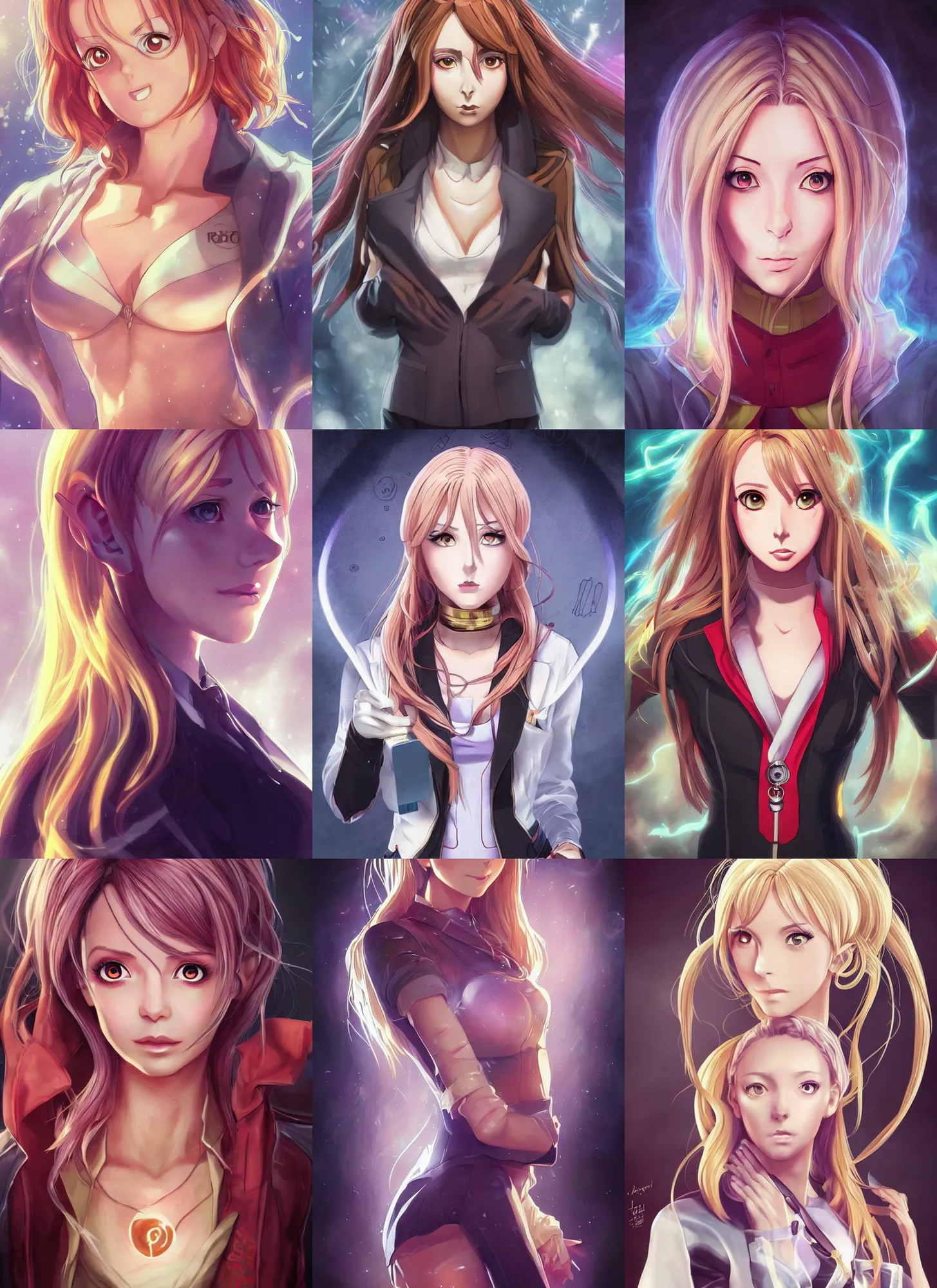 Image similar to beautiful portrait of a female Doctor who looks like seven deadly sins anime , character design by Ross Tran, artgerm detailed, soft lighting