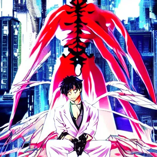 Image similar to bd wong as whiterose, in the style of hideki anno, inspired by evangelion, photorealistic, epic, super technical, cinematic still