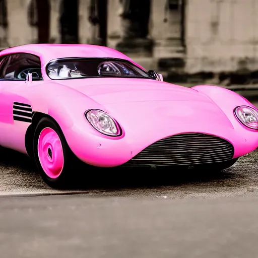 Image similar to Elegant photography of the pink panther car