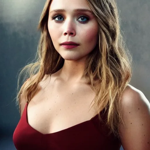 Image similar to elizabeth olsen mixed with jennifer lawrence