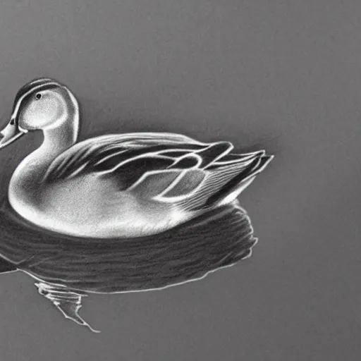 Realistic Duck Portrait Tattoo Drawing with High Contrast Stock  Illustration - Illustration of background, pencil: 291143852