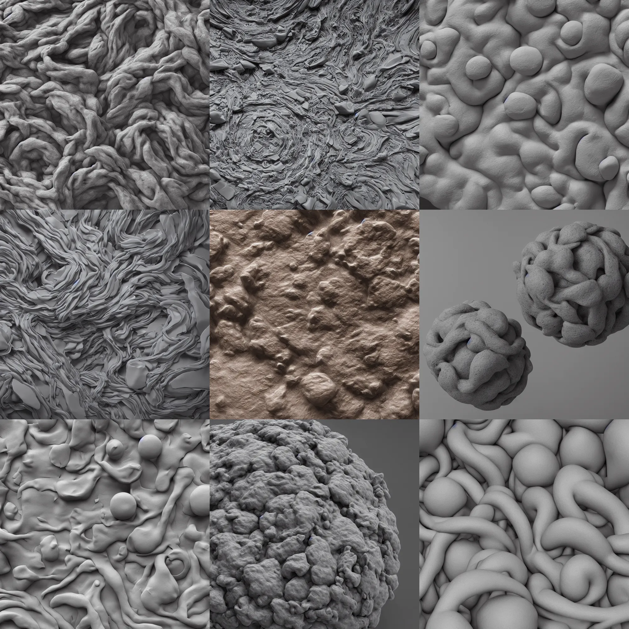 Prompt: photography of abstract art created with play dough, modelling clay, octane render, 8 k, unreal 5, highly detailed, wide angle, intricate complexity