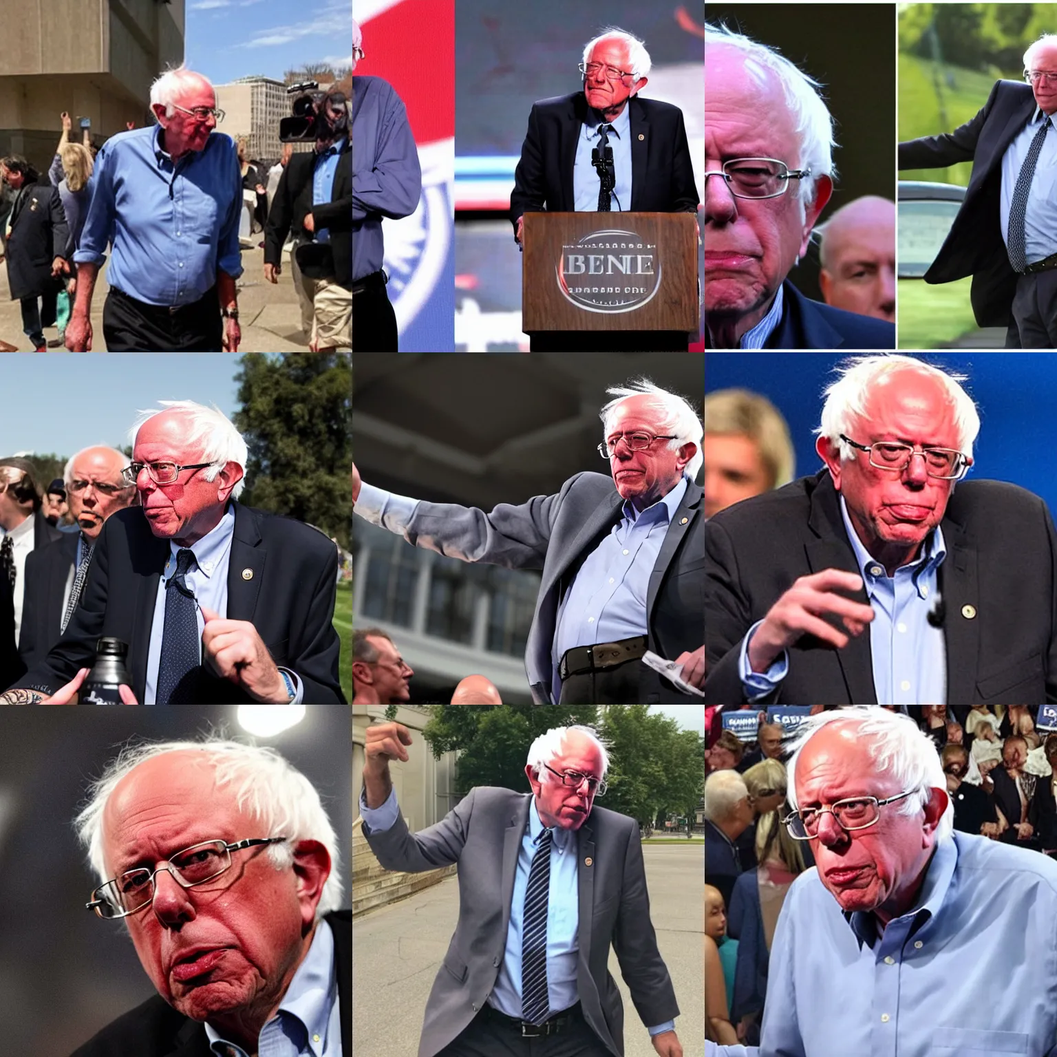 Prompt: bernie sanders gigachad