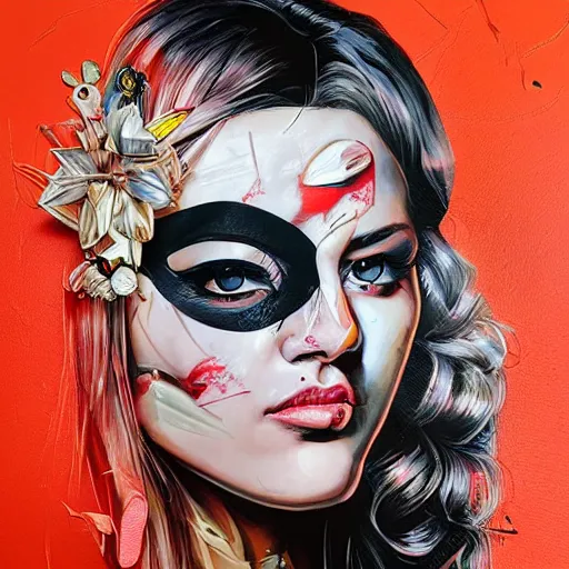 Prompt: photo of young woman by sandra chevrier