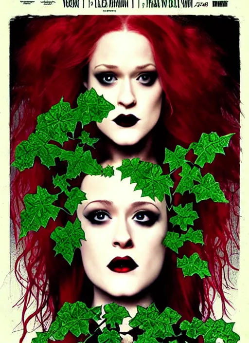 Image similar to poster for a gothic poison ivy movie starring evan rachel wood