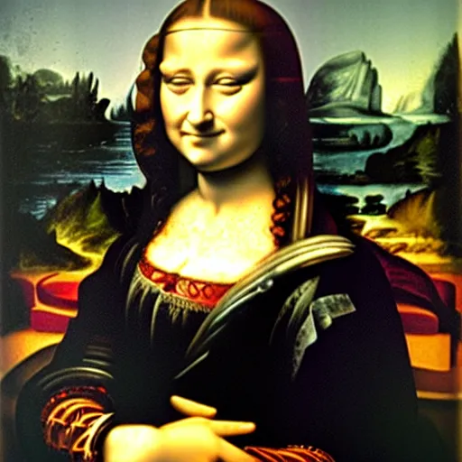 Image similar to monalisa as madonna look alike, highly detailed, 8 k resolution, art by caravaggio, modern art