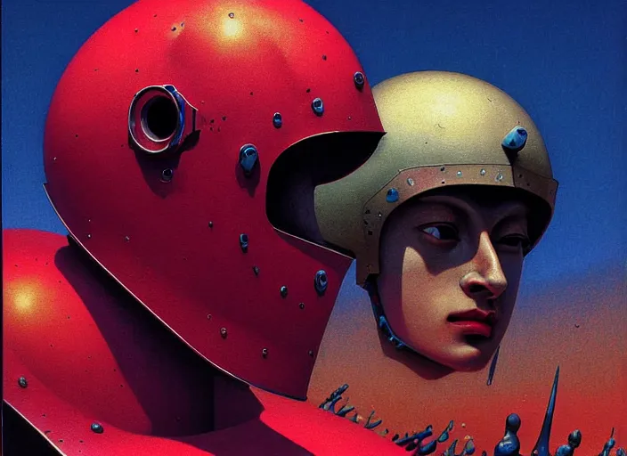 Image similar to beautiful extreme closeup photo in style of frontiers rendered in octane 3d of medieval knights in motorcycle helmets play soccer in amphitheater , fashion magazine September retrofuturism edition, , Edward Hopper and James Gilleard, Zdzislaw Beksinski, Steven Outram, highly detailedrich deep colors. rich deep colors. Beksinski painting, art by Takato Yamamoto. masterpiece. rendered in blender, ultra realistic, smooth shading, ultra detailed, high resolution, cinematic, unreal 6