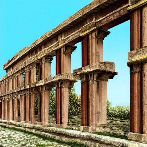 Image similar to ancient Roman structure, photorealistic