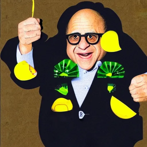 Image similar to danny DeVito as a kiwi!!