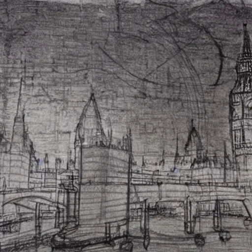 Prompt: of leonardo davinci drawing london in 2 0 2 2 lots of loose sketches