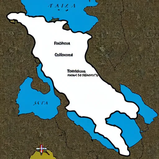 Prompt: italy map with names